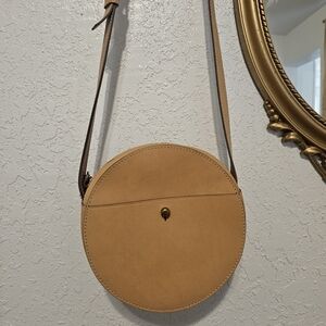 Madewell genuine leather circle crossbody bag